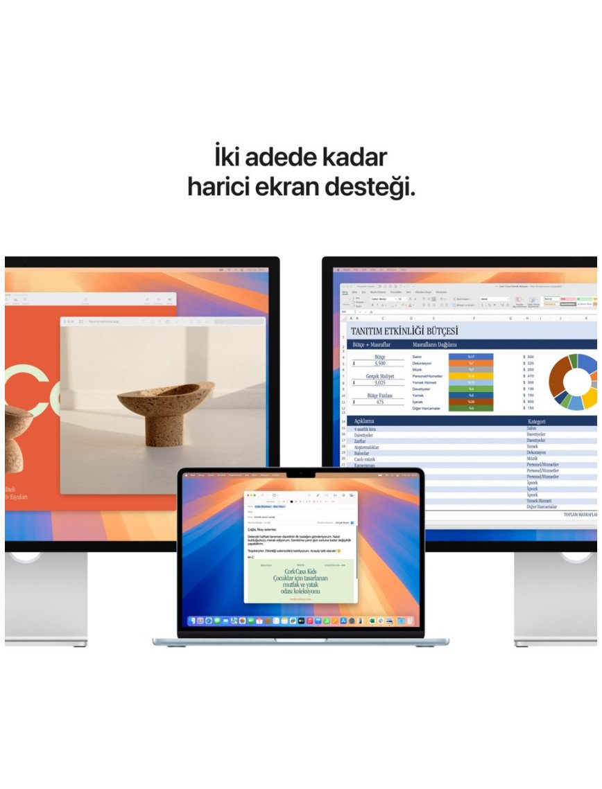 Apple MacBook Air M4 16GB 256GB SSD macOS 13" Taşınabilir Bilgisayar Yıldız Işığı MW0Y3TU/A