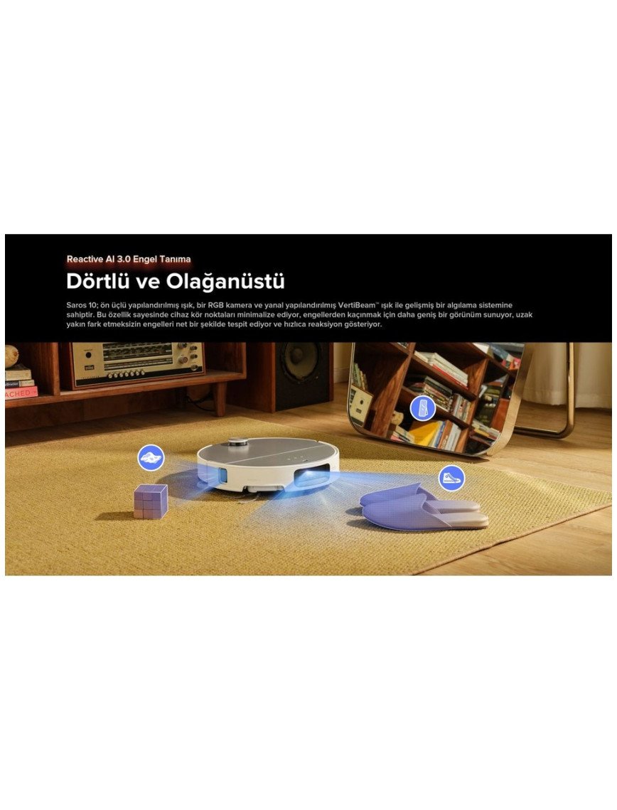 Roborock Saros 10 Akıllı Robot Süpürge